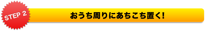 家のまわりに「アルゼンチンアリウルトラ巣ごと退治」を置く！