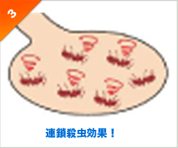 連鎖殺虫効果！